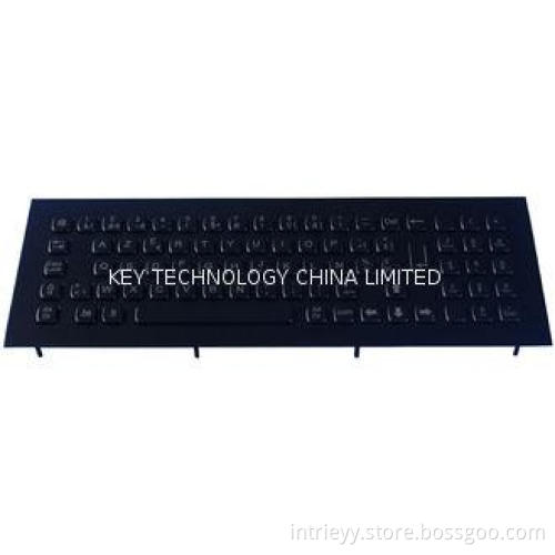 Waterproof and Vandal Proof Black Metal Keyboard with 79key